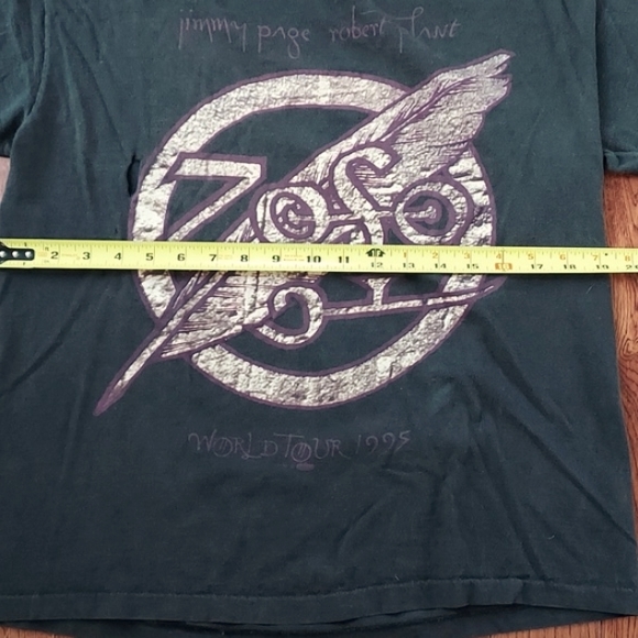 Vintage 1995 Jimmy Page Robert Plant Concert Tee - Picture 11 of 11